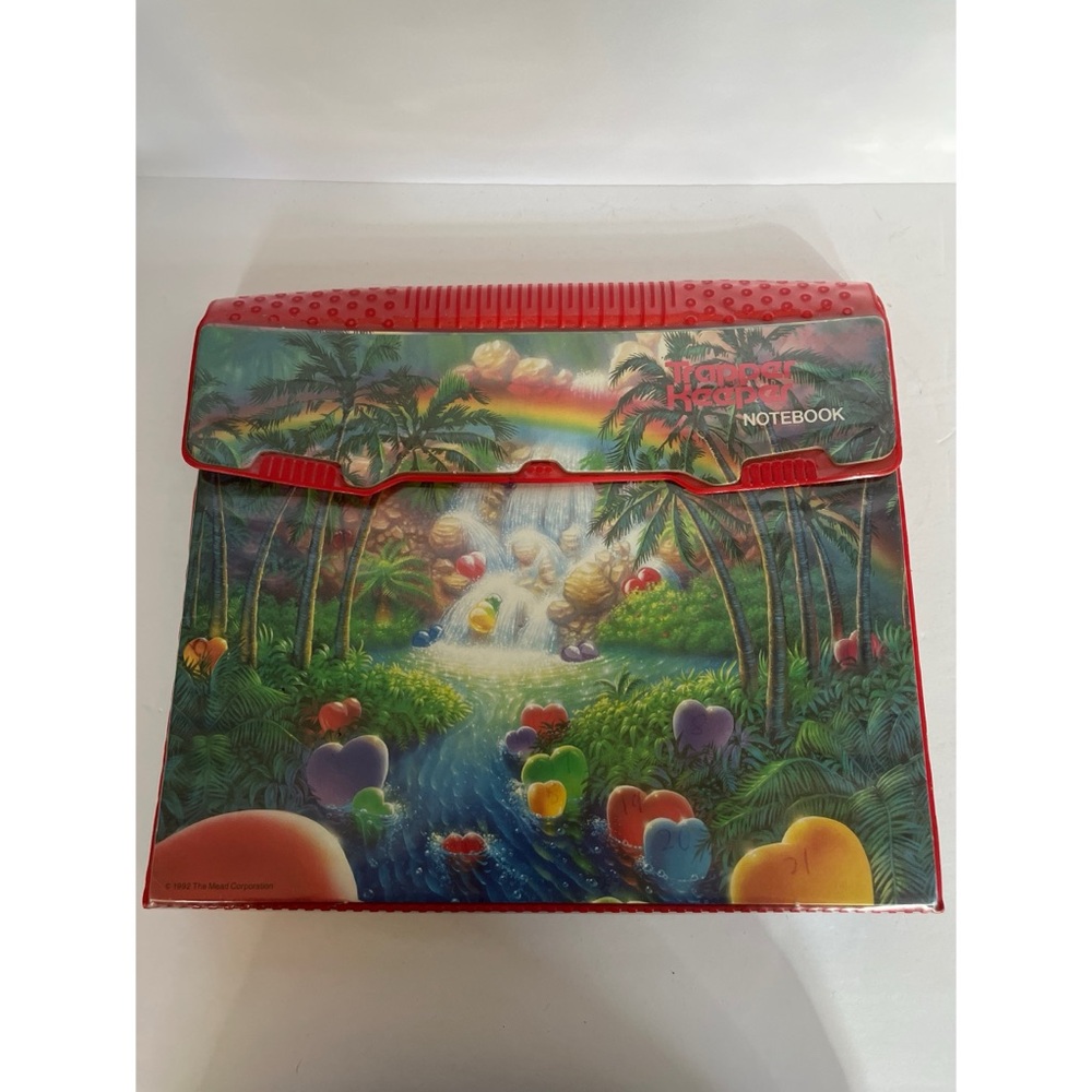 Vintage Mead Trapper Keeper 1992 Heart Rainforest